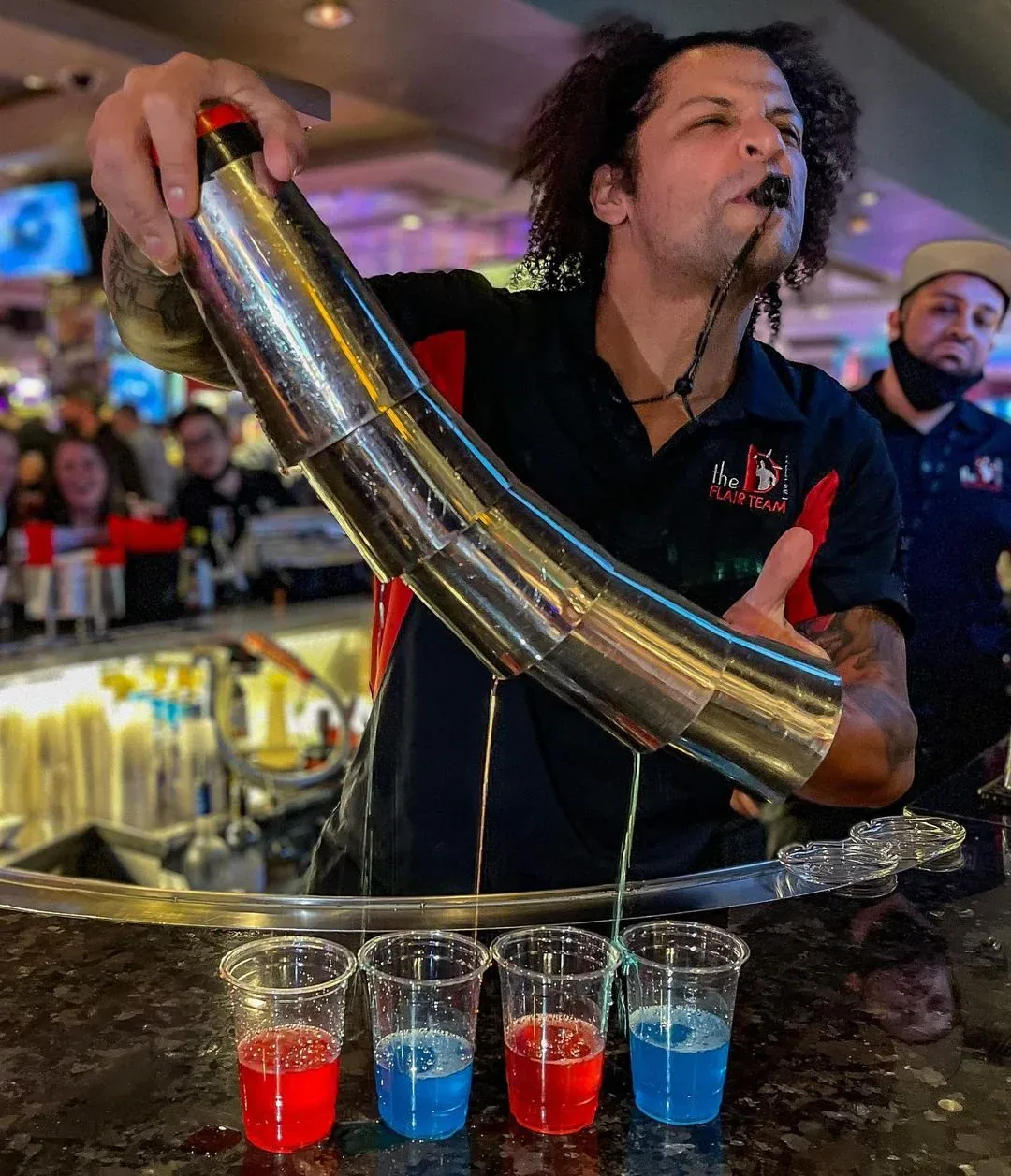 Royal Crawl crew celebrating Downtown Las Vegas on Fremont Street