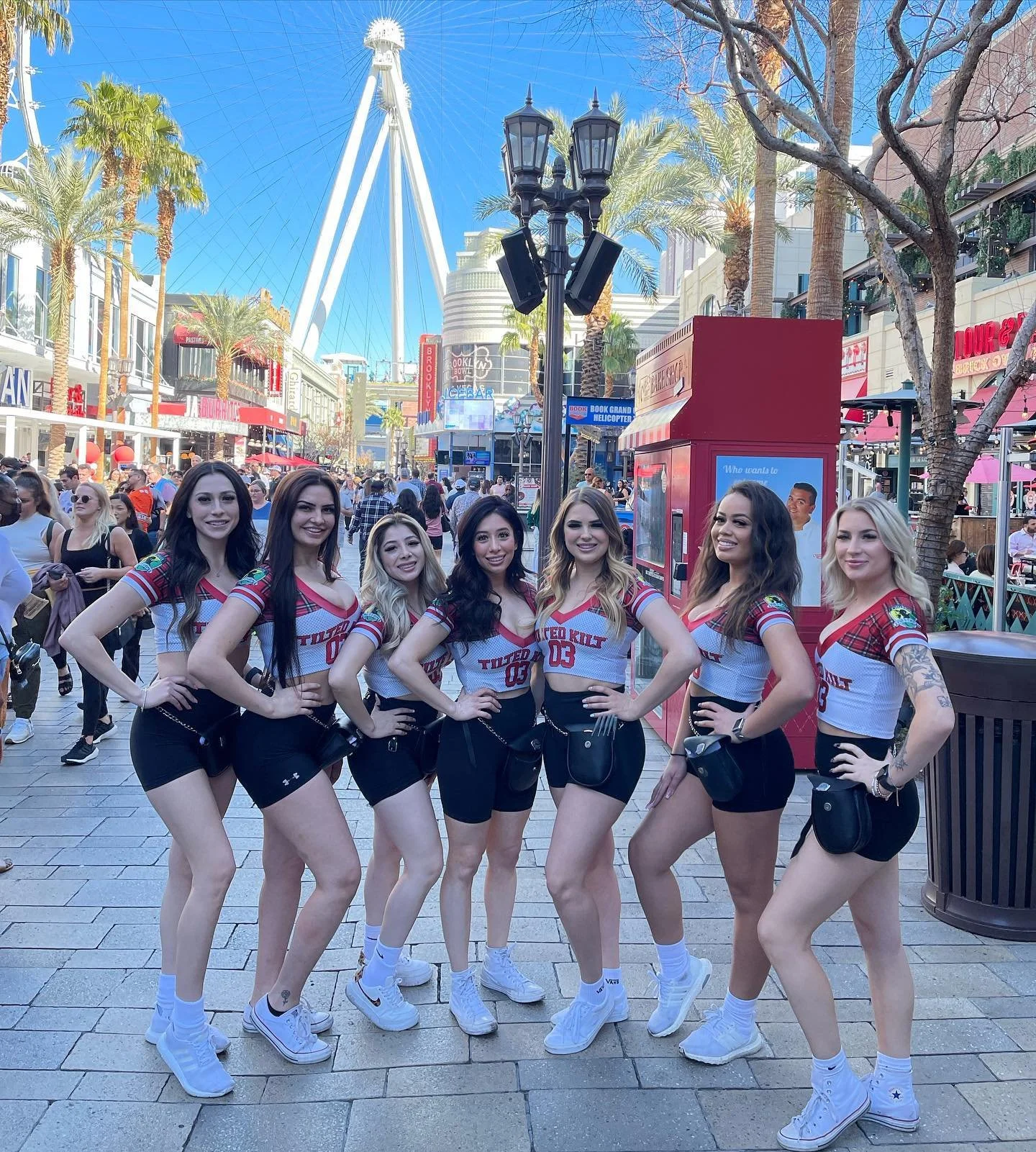 Royal Crawl group at The LINQ Promenade on the Las Vegas Strip